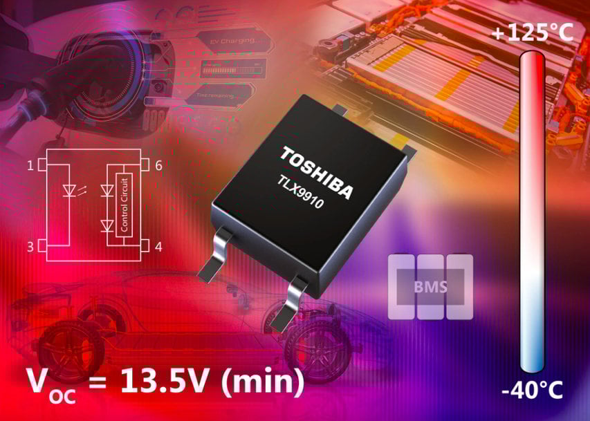 TOSHIBA LAUNCHES PHOTOVOLTAIC OUTPUT PHOTOCOUPLER FOR AUTOMOTIVE